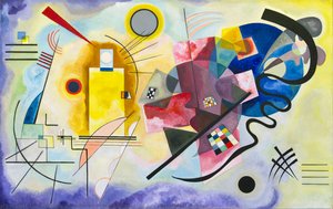 Yellow-red-blue, Oil On Canvas, Musée Nation — Wassily Wassilyevich Kandinsky, Early Modernist
