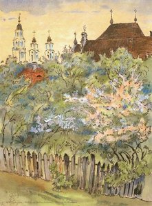 Spring In Kaunas — Mstislav Dobuzhinsky