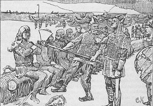 Sigurd Faar Grid Av Eirik Jarl — Christian Krohg