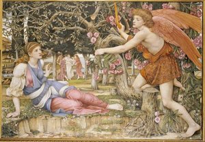 Love And The Maiden - — John Roddam Spencer Stanhope