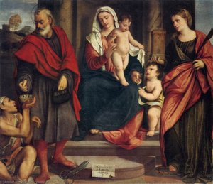 Madonna Of The Tailors — Bonifazio Veronese (bonifazio De Pitati)