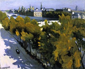 Louvre Embankment And The New Bridge — Albert Marquet