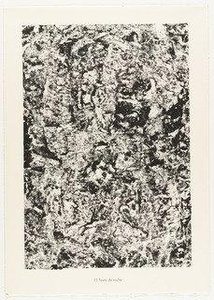 Rock Text (texte De Roche) From The Portfolio Waters, Stones, Sand (eaux, Pierres, Sable) From Phenomena (les Phénomènes) — Jean Philippe Arthur Dubuffet