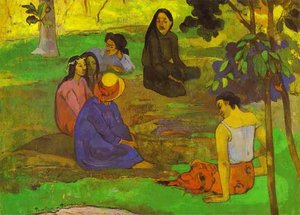 Les Parau Parau (conversation) — Eugène Henri Paul Gauguin, Post-impressionism