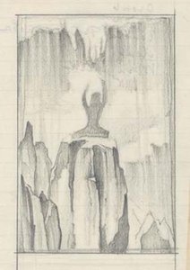 Composition Sketch For ''ecstasy'' 1 — Nicholas Roerich