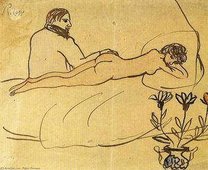 Nude With Picasso By Her Feet — Pablo Picasso