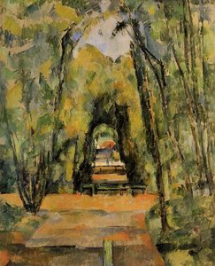 Tree Lined Lane At Chantilly — Paul Cézanne, Post-impressionism