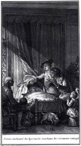 J'étois Enchanté Du Spectacle Touchant De Cet Amour Conjugal — Jean Michel Moreau (moreau Le Jeune)
