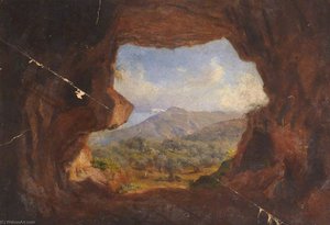 Landscape Through A Cave — Thomas Stuart Smith