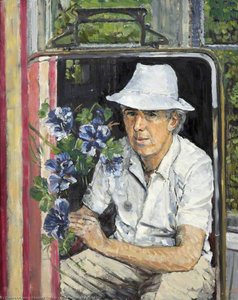 Self Portrait In A White Hat — Kenneth Gribble