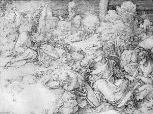 Christ On The Mount Of Olives — Albrecht Dürer