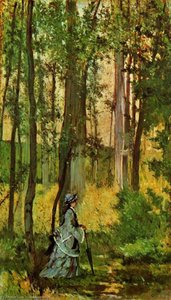 Lady In The Woods — Giovanni Fattori