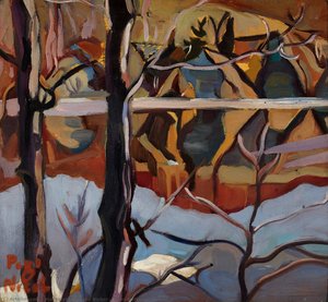 Trees Reflected In Water — Margaret Kathleen Nichol, Modernism