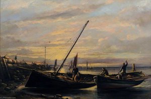Fishing Boats at Old Pier
