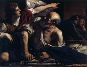 The Liberation Of St Peter — Barbieri Gian Francesco (guercino Il), Italian Baroque
