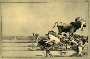 Desgracias Acaecidas En El Tendido De La Plaza De Madrid Y Muerte Del Alcalde De Torrejón — Francisco José De Goya Y Lucientes
