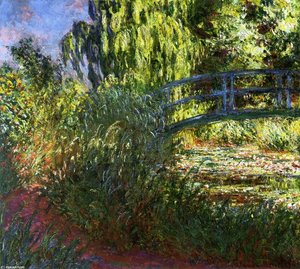 Waterlily Pond And Path By The Water — Claude Monet