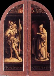 Sts Christopher And Anthony — Jacob Cornelisz Van Oostsanen, Baroque Romanticism