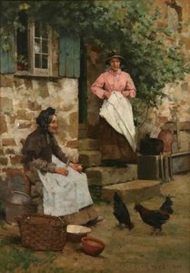 Feeding Time — Albert Chevallier Tayler