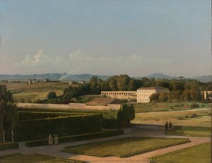 View of the Gardens of Villa Medici, Michel-Martin Drolling, 1811 - 1816