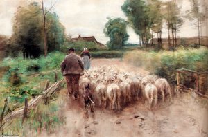 Bringing Home The Flock — Anton Mauve