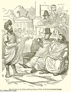 His Excellency Q. Fabius Offering Peace Or War — John Leech