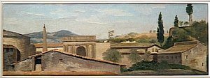 Vue De La Porte Du Peuple A Rome — Pierre-henri De Valenciennes, Romanticism