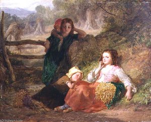 Tired Gleaners — Frederick Goodall