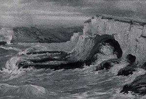 Seascape At Santa Cruz, (painting) — Von Luerzer