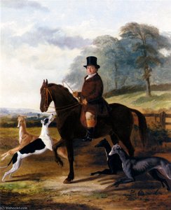 Mr Gilpin On His Favorite Hack With Greyhounds — William Henry Knight