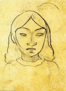 Tahitian Woman's Head — Eugène Henri Paul Gauguin