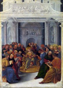 Christ Disputing With The Doctors — Lodovico Mazzolino