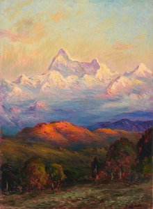Nanda Devi At Dawn Mayavati Himalayas — Eliot Clark