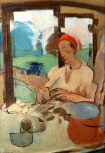 Woman Peeling Potatoes — Evan Walters