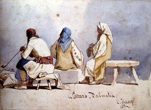 Montenegrin People At Cattaro — Carl Haag