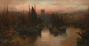 St Ives Harbour — William Cock, Newlyn School
