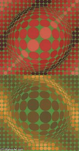 Hiouz Ii — Victor Vasarely, Op-art