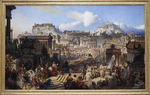 Le Martyre De Sainte Agnès Sur Le Forum Romain — Joseph Désiré Court