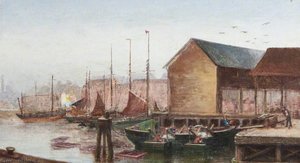 The Stowboat, No.2 Fish Dock, Grimsby, Lincolnshire — William Richard Bunting