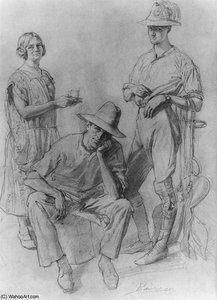 Mrs Lambert Mr Gorodon And Mr Snekker — George Washington Thomas Lambert
