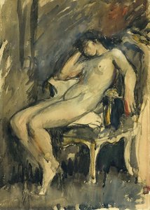 Nude Woman — Wojciech Weiss, Expressionism