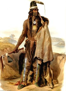Rolled Scalp — Karl Bodmer
