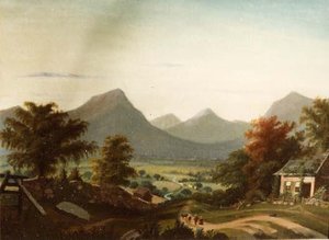 Landscape Taconic Range, (painting) — Joseph H Hidley