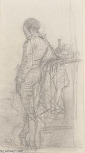 Study Of A Young Boy, Observed From Behind — Joseph Nash The Younger