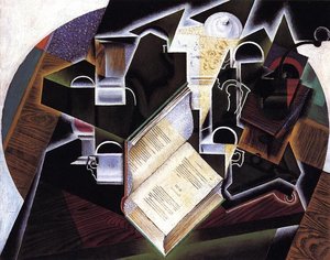 Book, Pipe And Glasses — Juan Gris