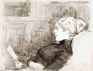 Portrait Of Maria Hagelstam — Albert Edelfelt