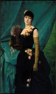 Portrait de Madame Lambinet, née Nathalie Sinclair ( 1926), dernière propriétaire de l'hôtel (futur musée Lambinet)