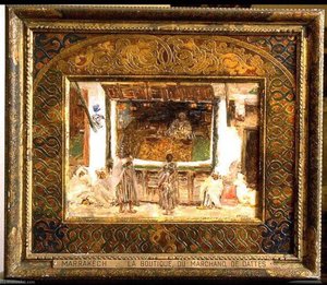 La Boutique Du Marchand De Dattes À Marrakech (titre Inscrit) — Joseph-félix Bouchor