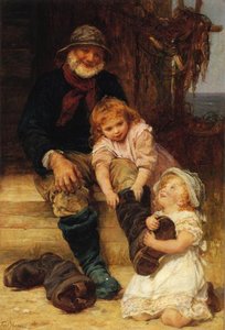 Helping Grandpa — Frederick Morgan