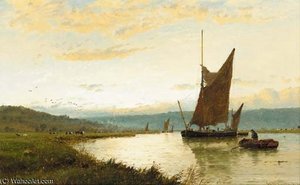 On The Medway, Near Rochester — George Stanfield Walters